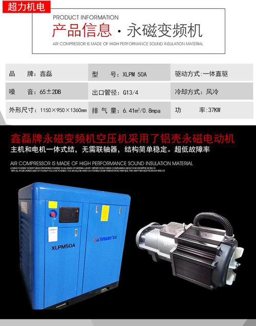 厂家直销新款鑫磊永磁变频机螺杆式空压机低噪音节能空压机该信息由